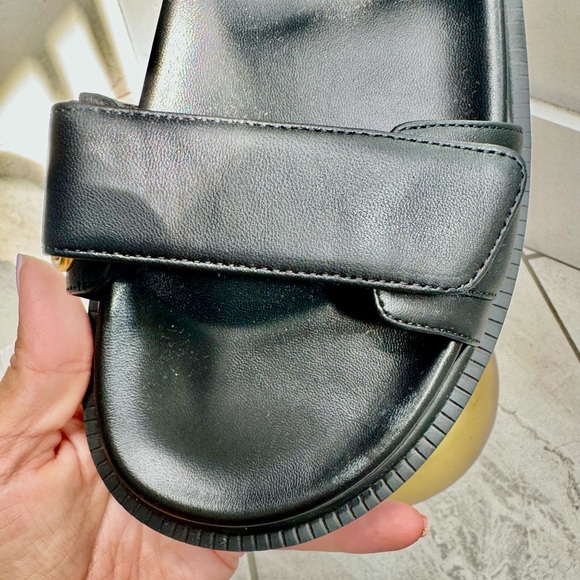 Authentic Christian Dior Women's DiorAct Black Lambskin Sandals - Picture 9 of 16